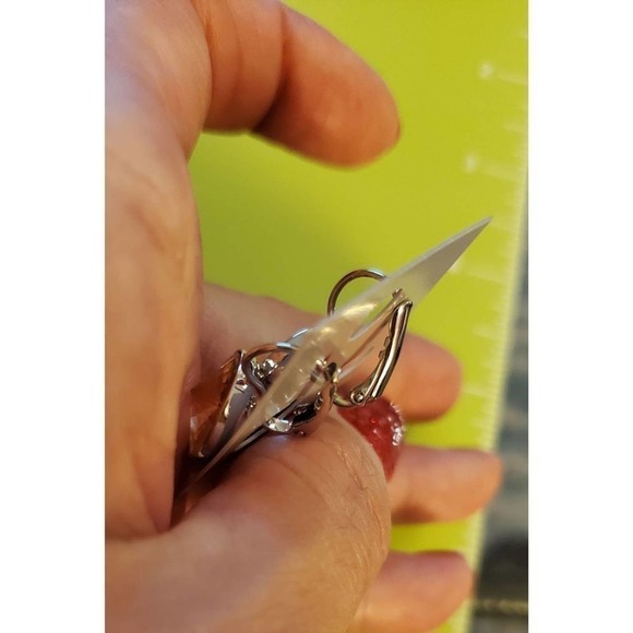 Swarovski Element Earrings Small. Light Pink NWT. Simple. Dangle. Bling Work - Picture 3 of 4